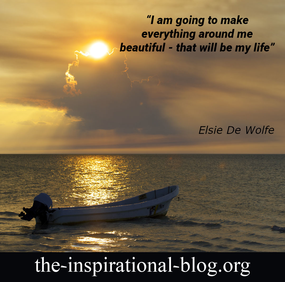 Inspirational Elsie De Wolfe quotes