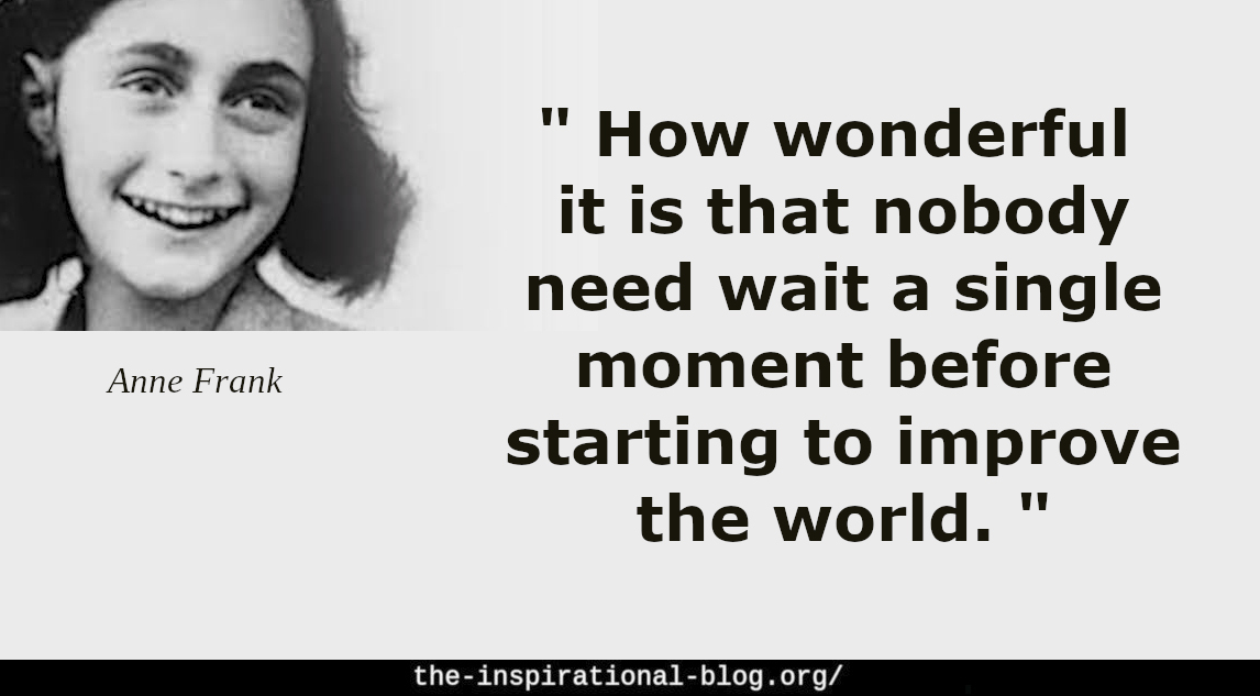 Inspirational Anne Frank quotes