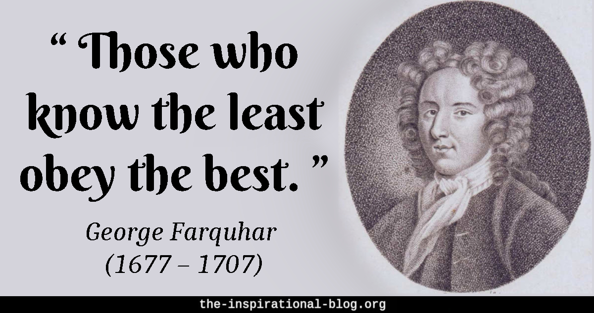 Inspirational George Farquhar quote