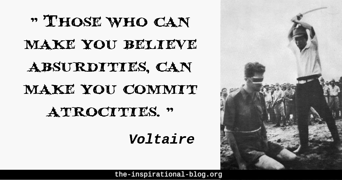 Inspirational Voltaire quote