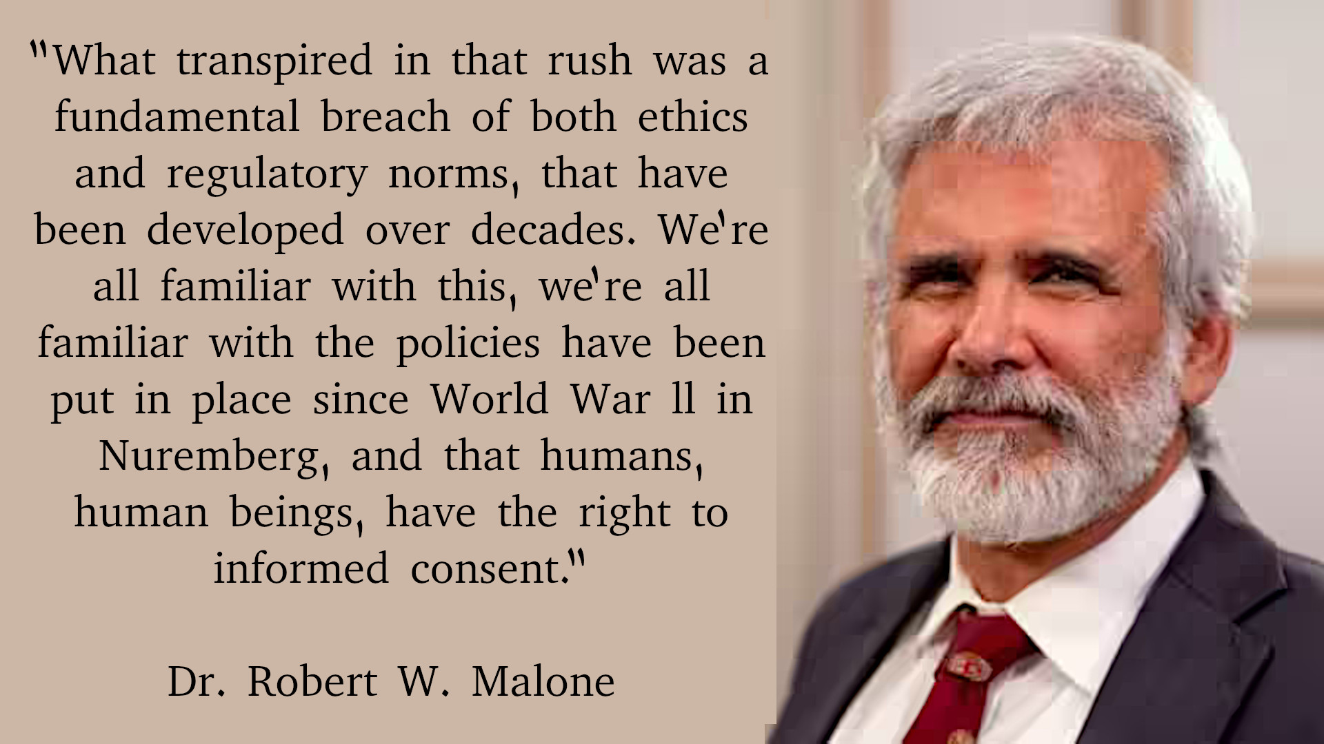 Dr. Robert W. Malone quote